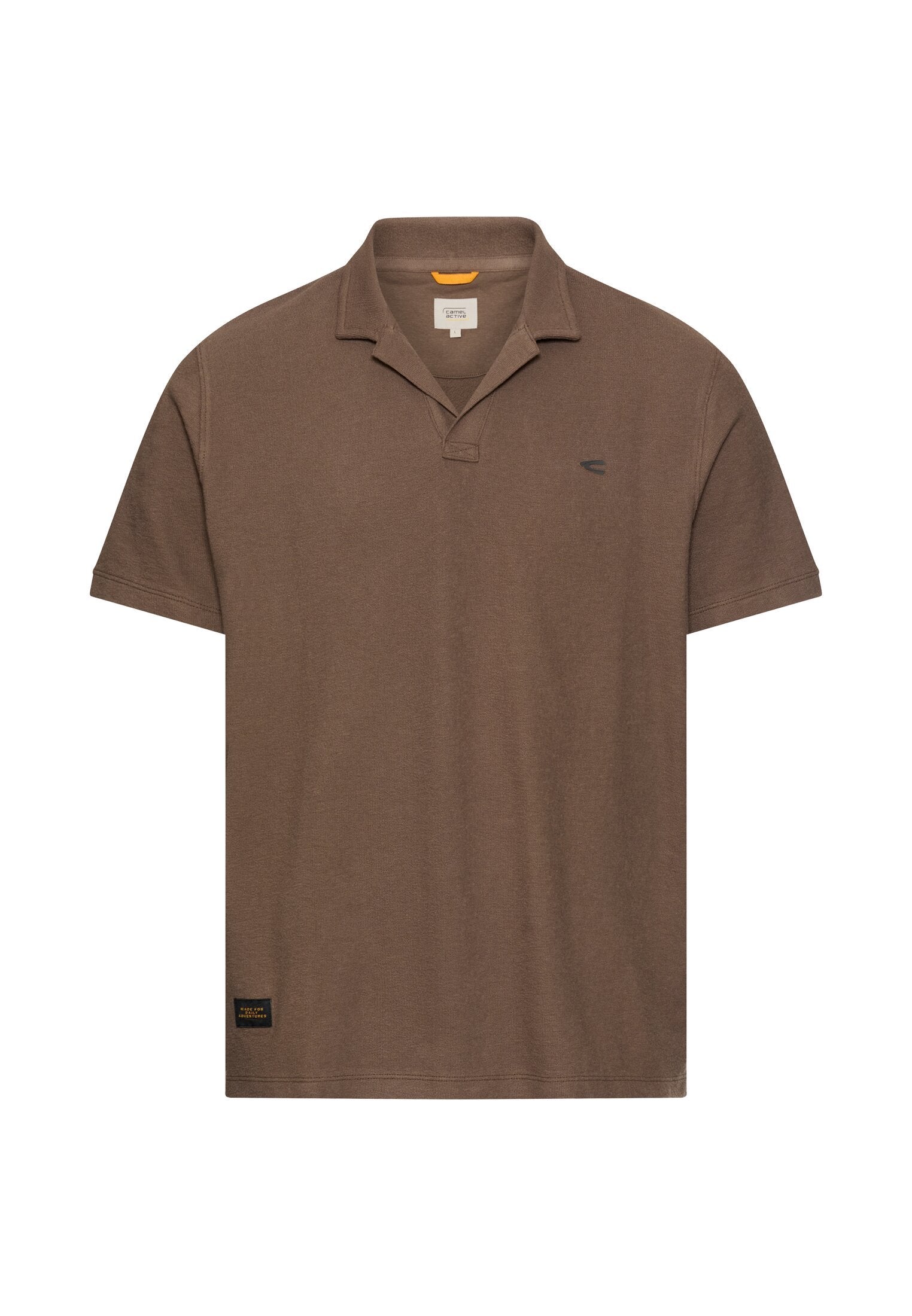 Poloshirt aus reiner Baumwolle (Mud Brown)