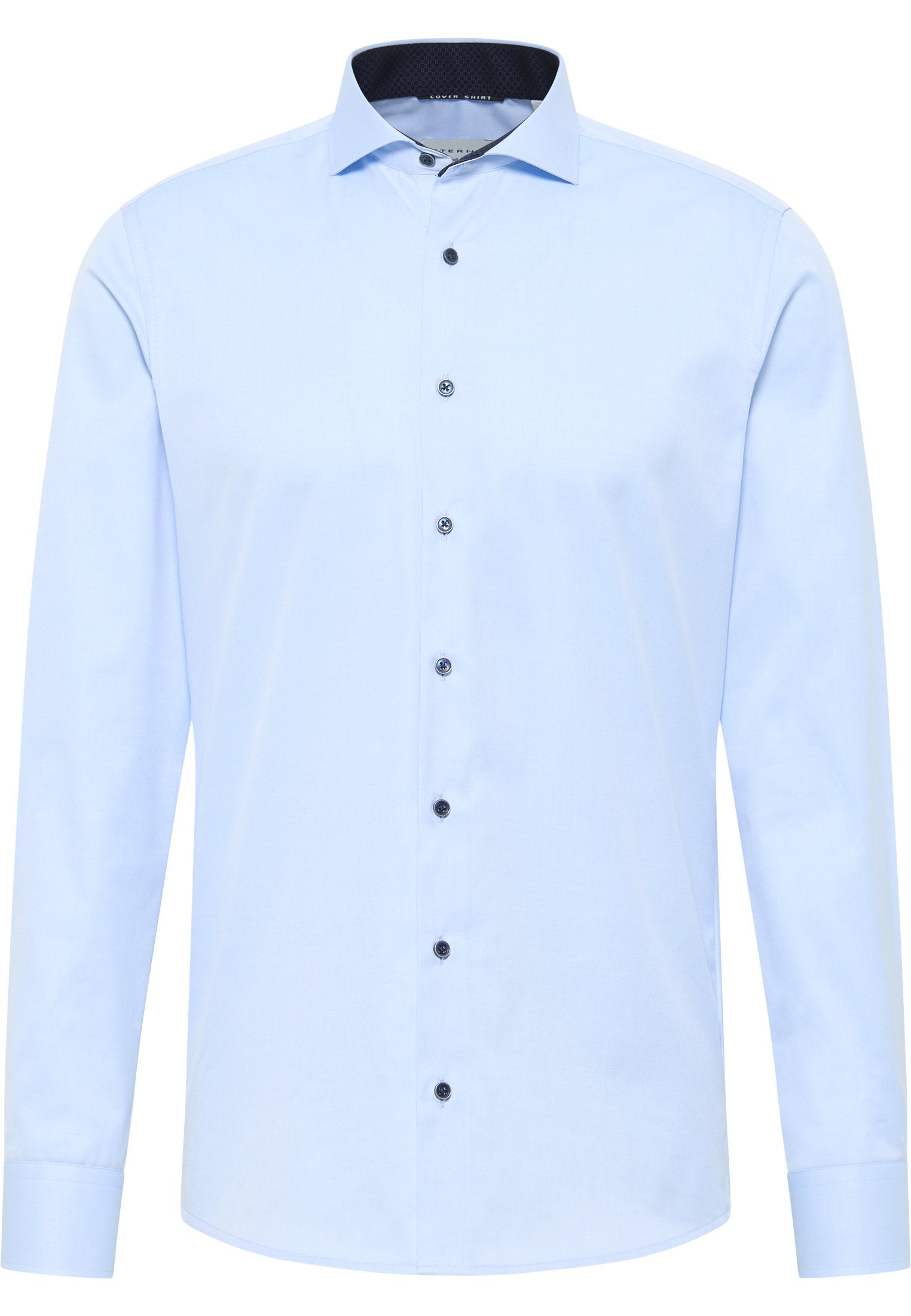 Eterna Langarm Hemd Slim Fit Cover Shirt Twill (Hellblau)
