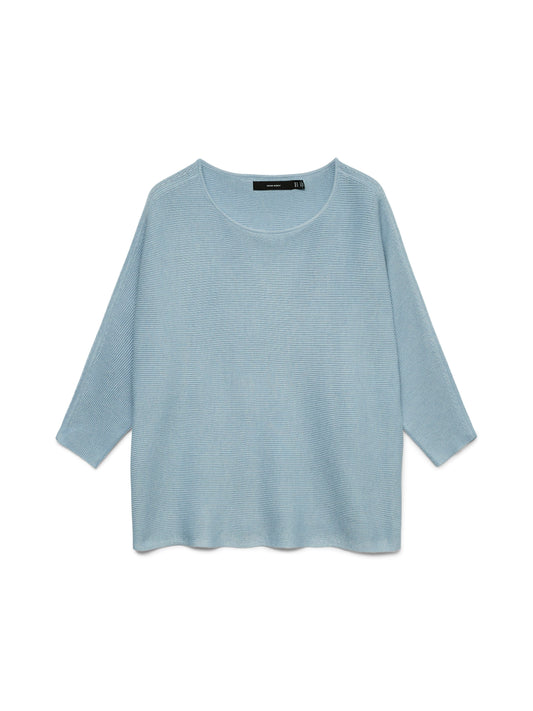 Vmnora 3/4 Boatneck Blouse Noos (Cashmere Blue)