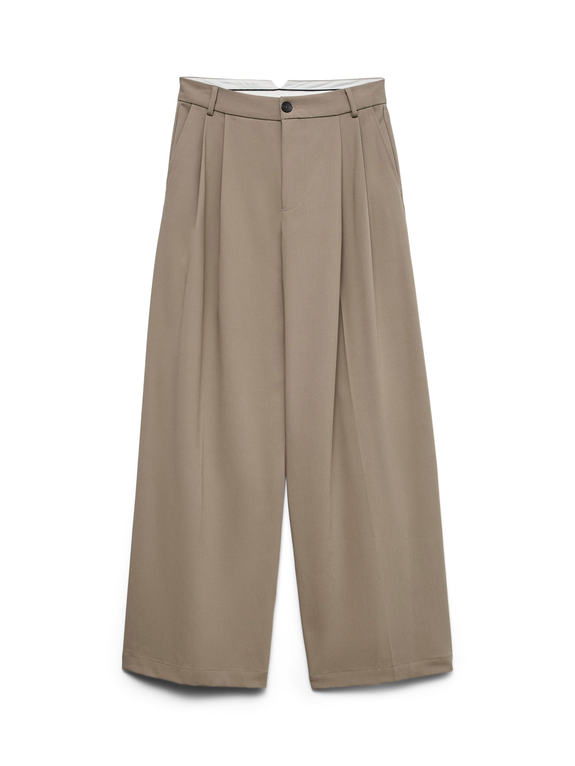 Vmstella Mw Wide Pleat Pant Noos (Driftwood)