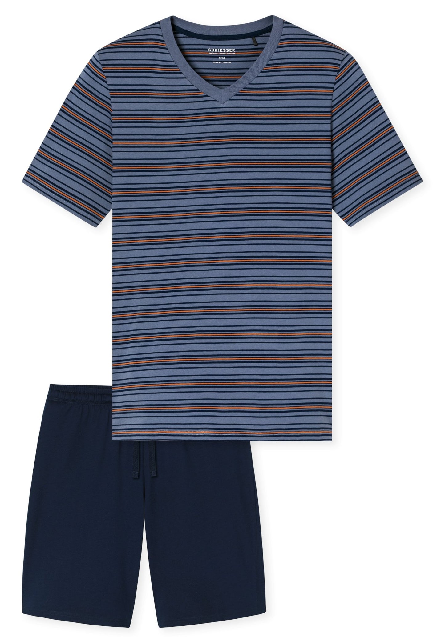 Schlafanzug kurz (Blaugrau)