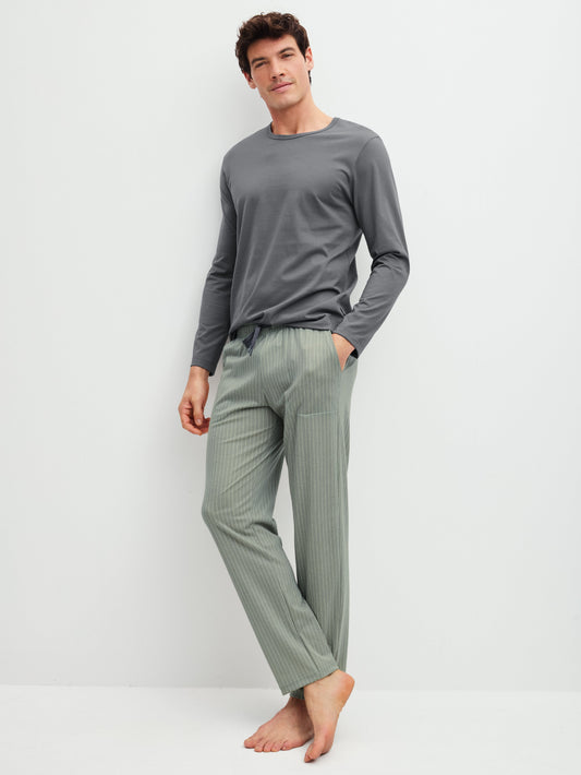 HERREN Shirt langarm (Tornado Grey)