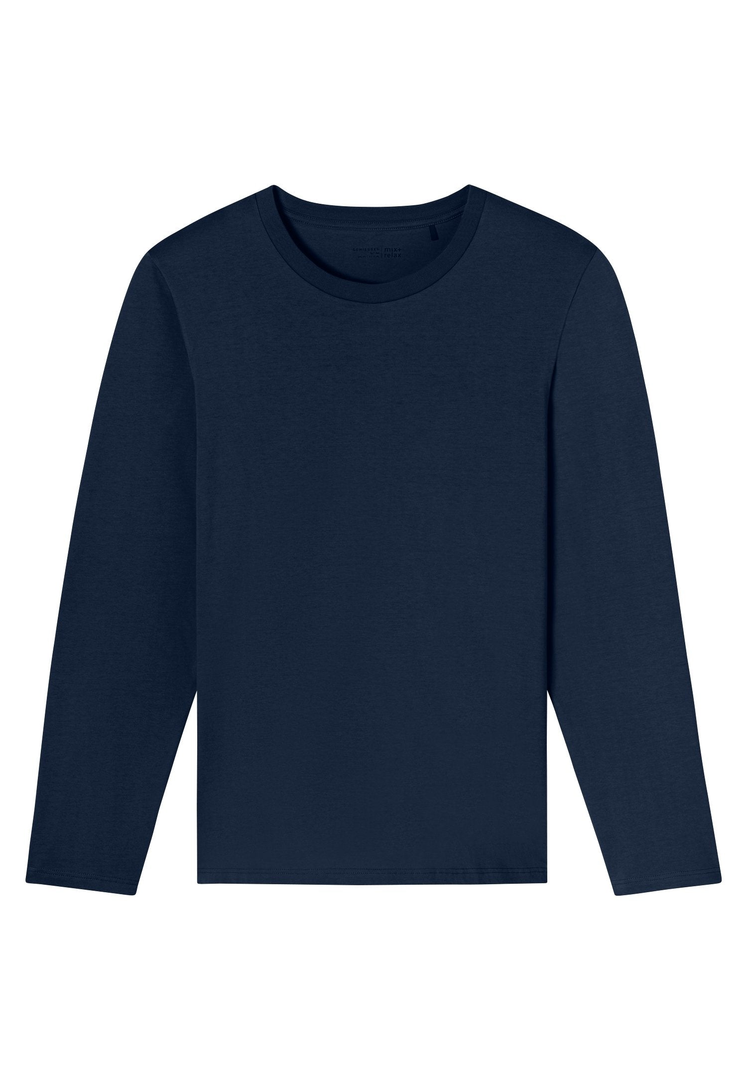 Langarmshirt Rundhals (Dunkelblau)
