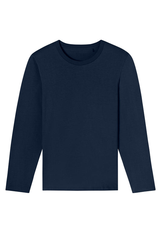 Langarmshirt Rundhals (Dunkelblau)