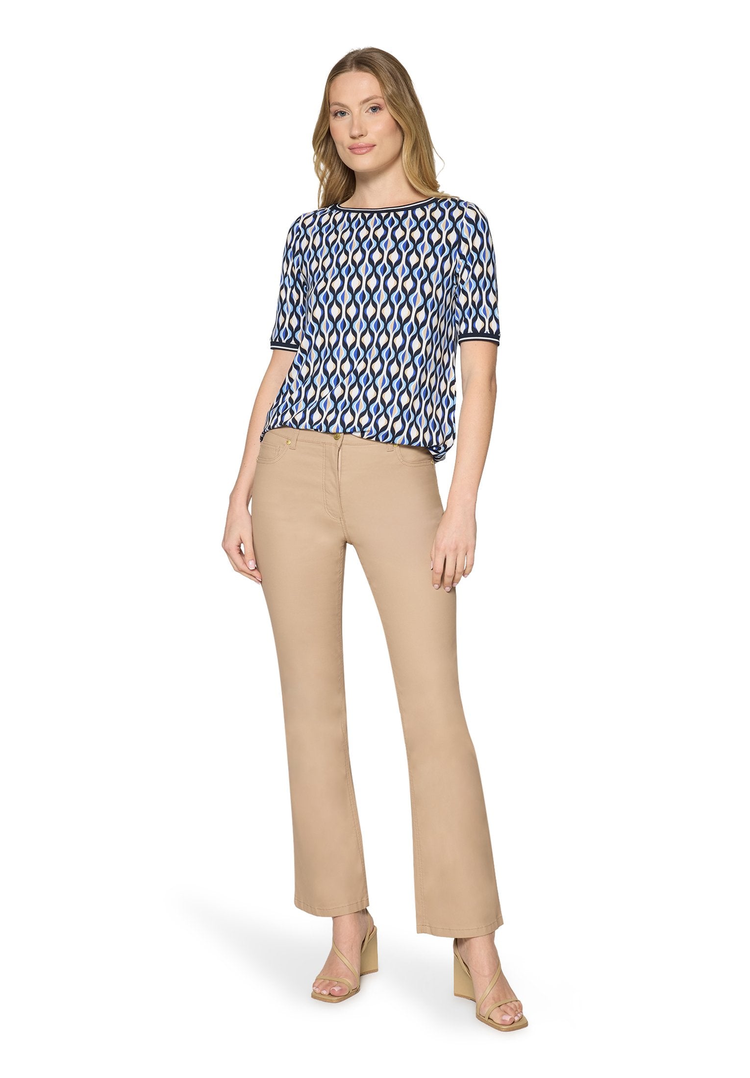 Casual-Shirt (Blue/cream)