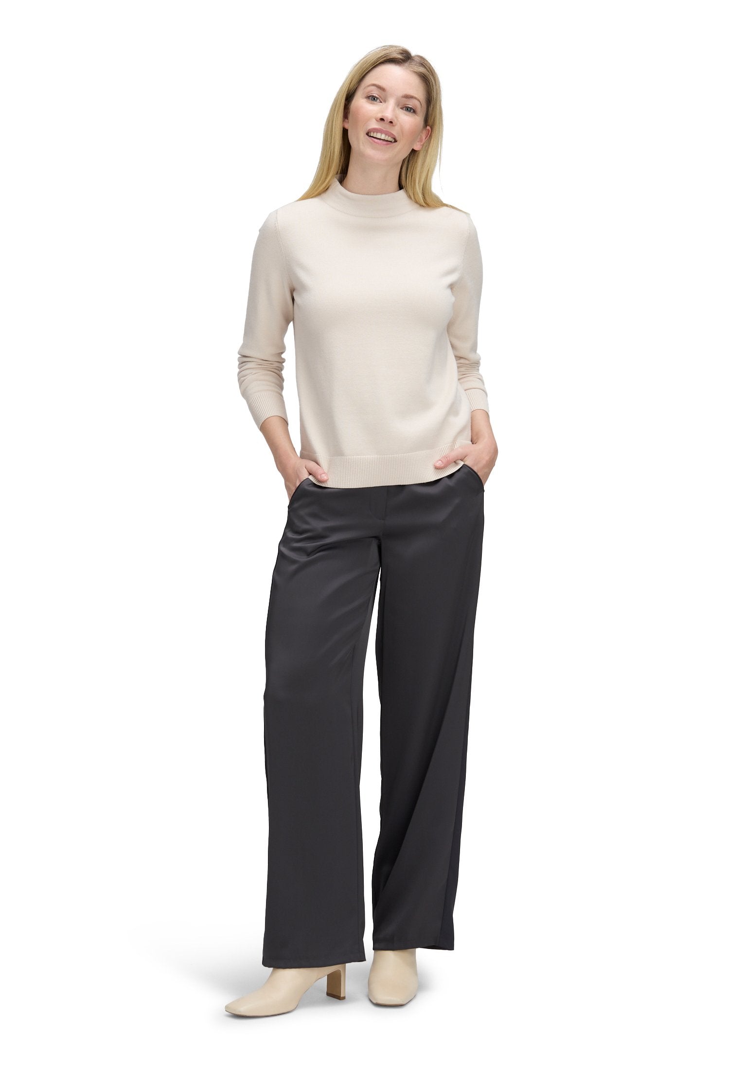 Basic-Strickpullover (Pastel Sand)
