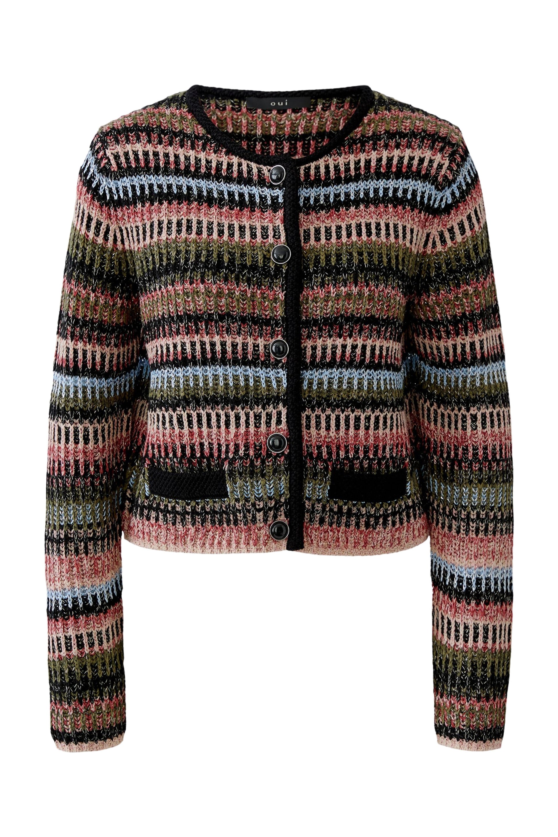 Strickjacke (Black Red)