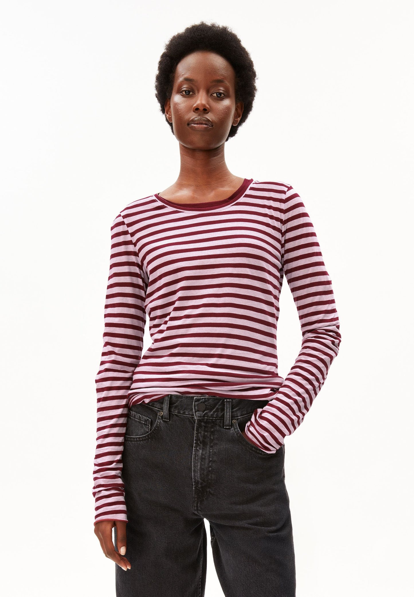 Einiaara Stripe Longsleeve (Moonlit Lilac-v)