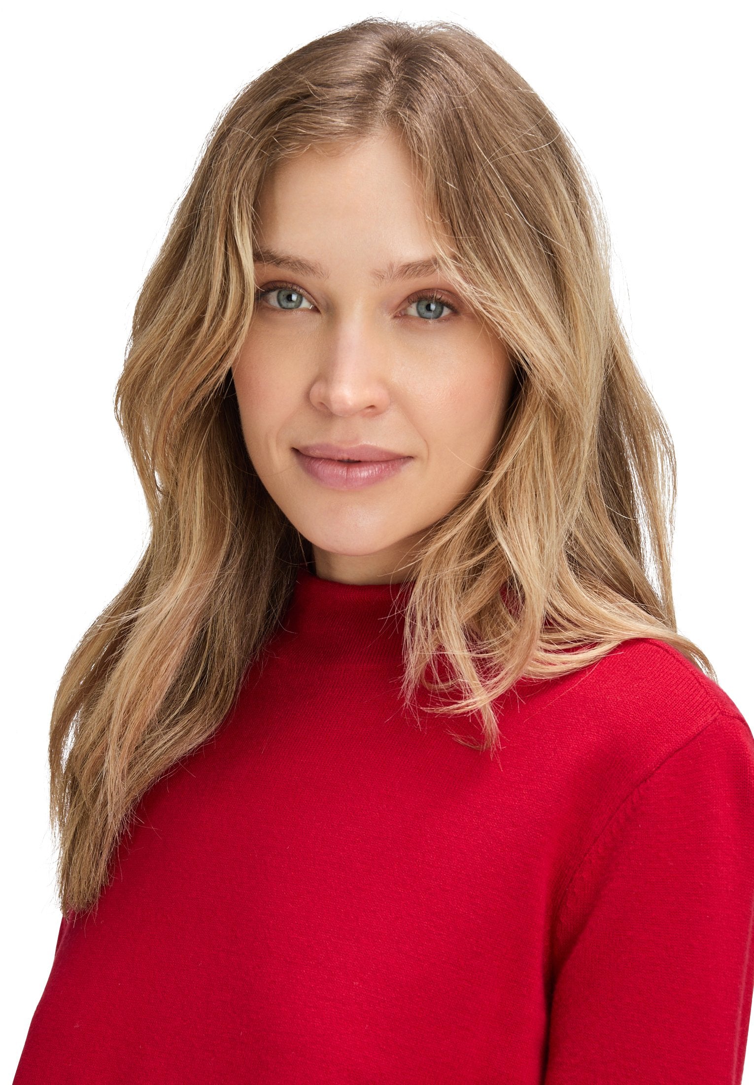 Basic-Strickpullover (Red Scarlet)