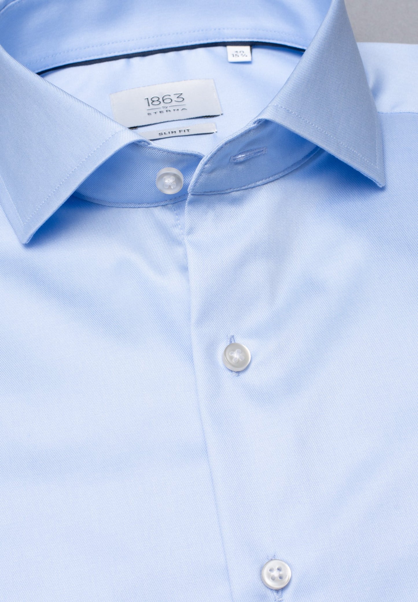 Luxury Shirt Twill Langarm (Hellblau)