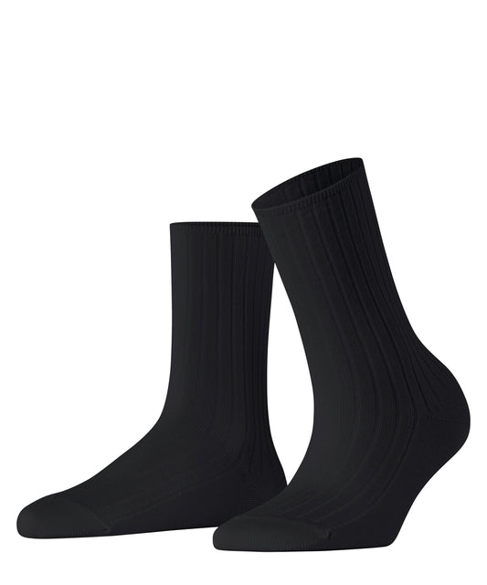 FALKE Cotton Rib Damen (Black)