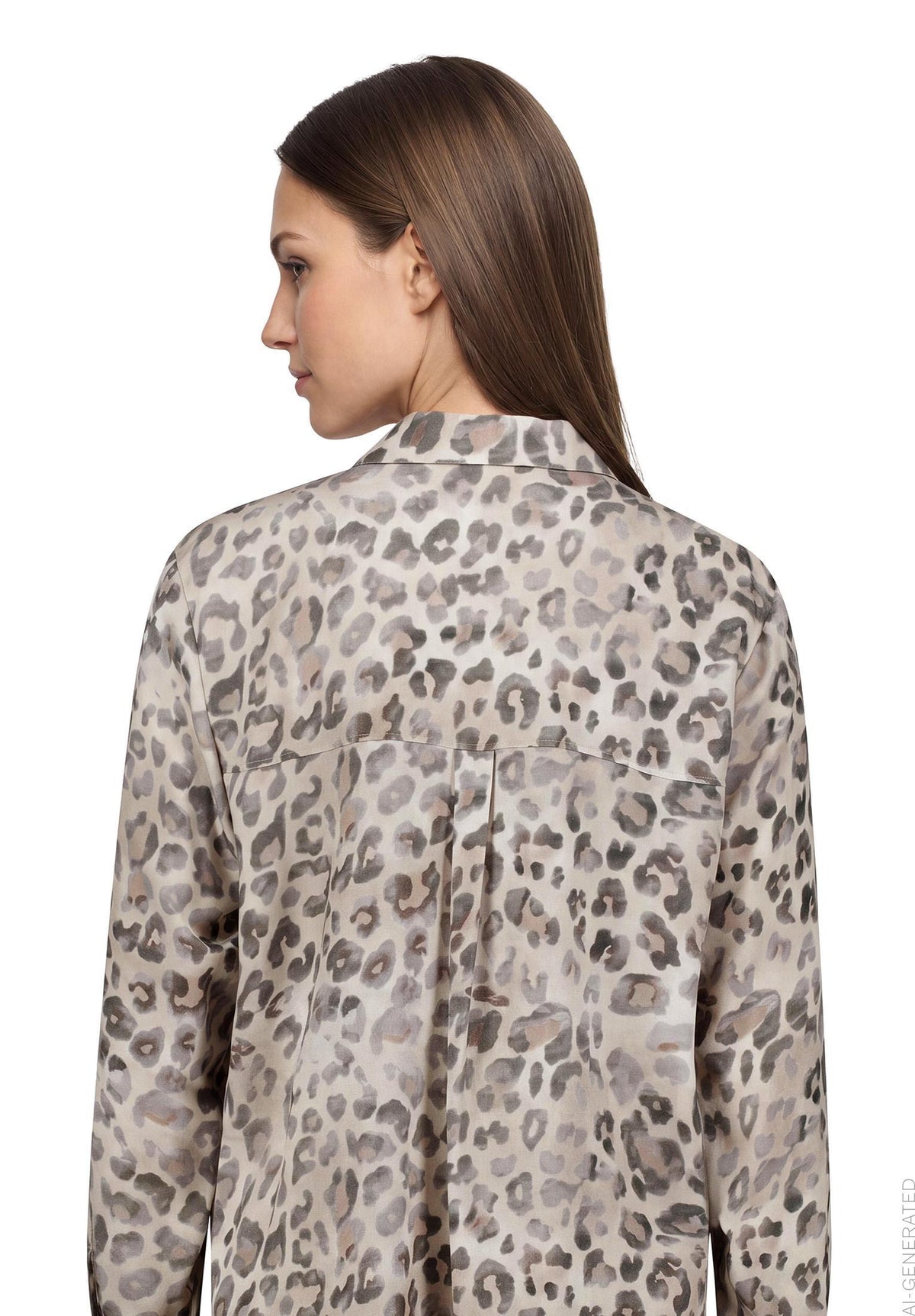Hemdbluse (Grey/beige)