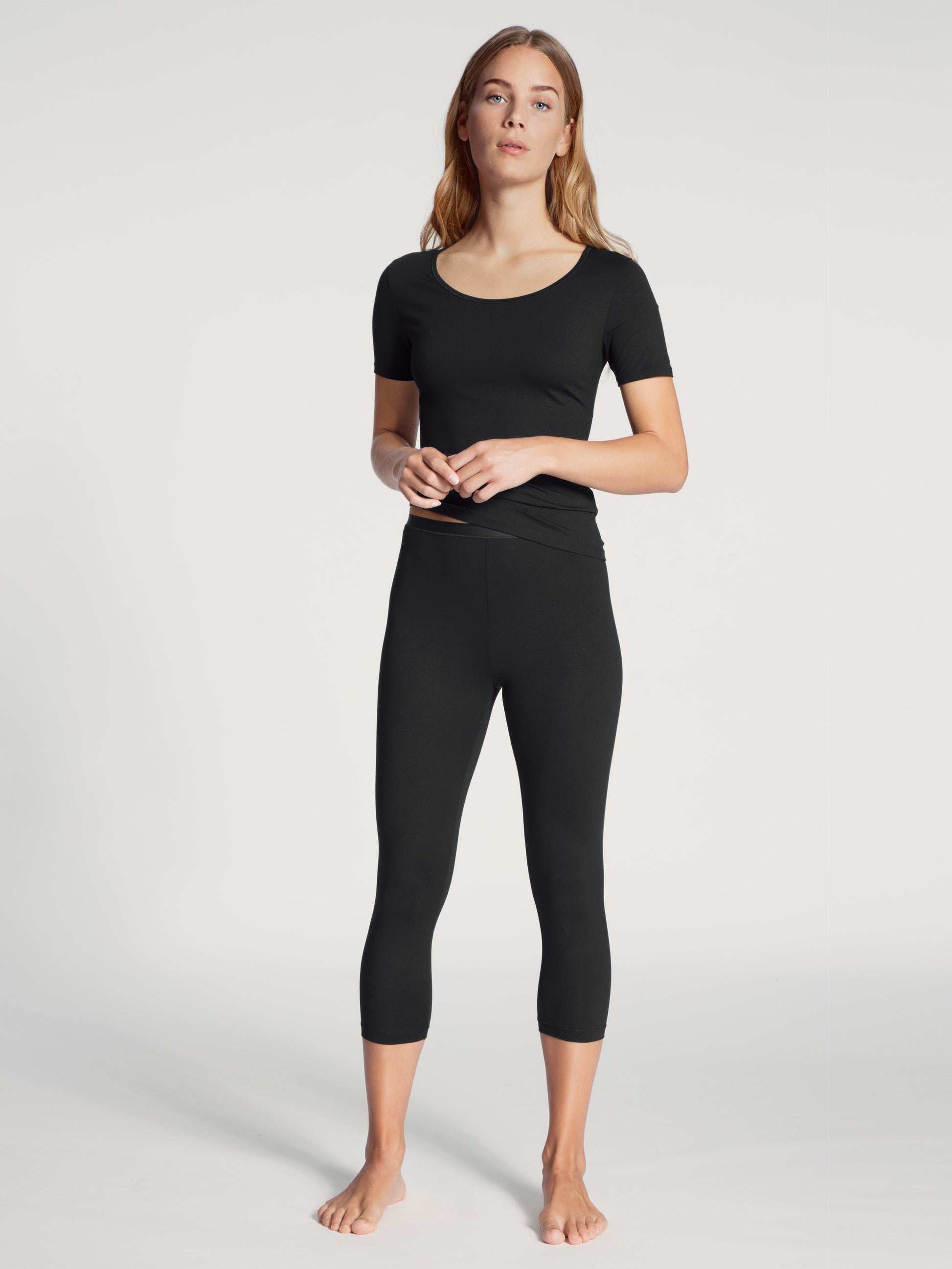 WOMEN Top short-sleeve (Schwarz)