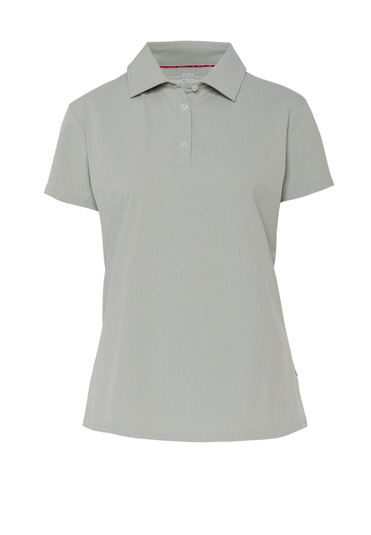 Pure Functional Polo Damen slim fit Halbarm (Uni Hellgrün)