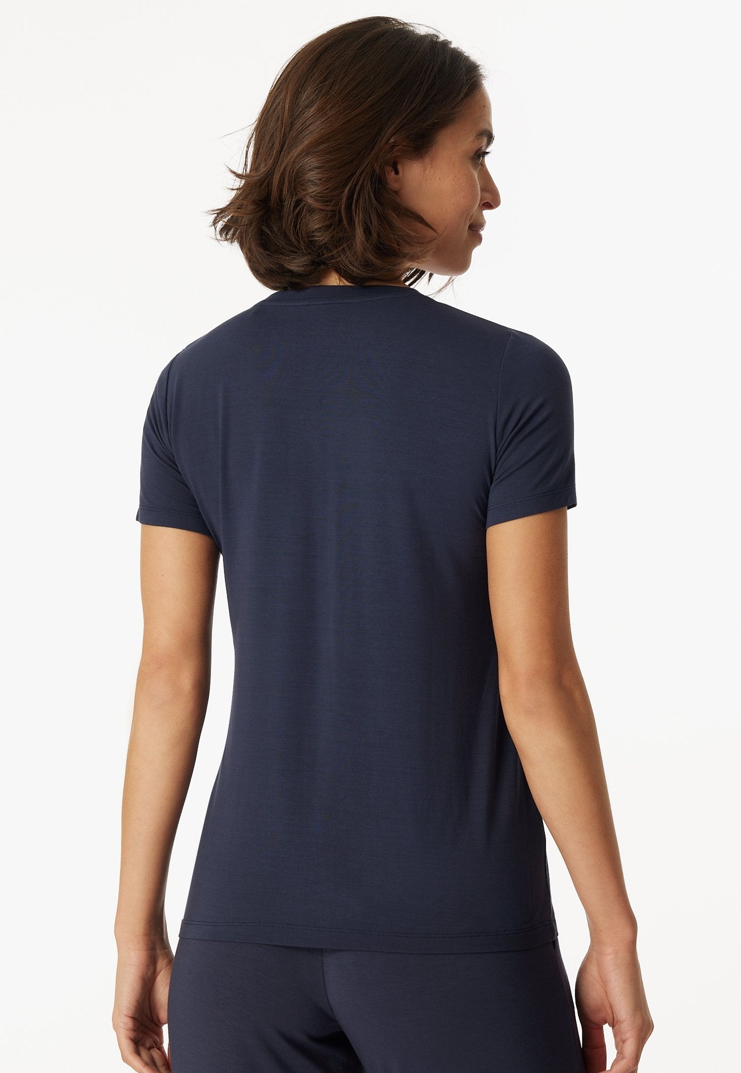 T-Shirt Knopfleiste (Blau)