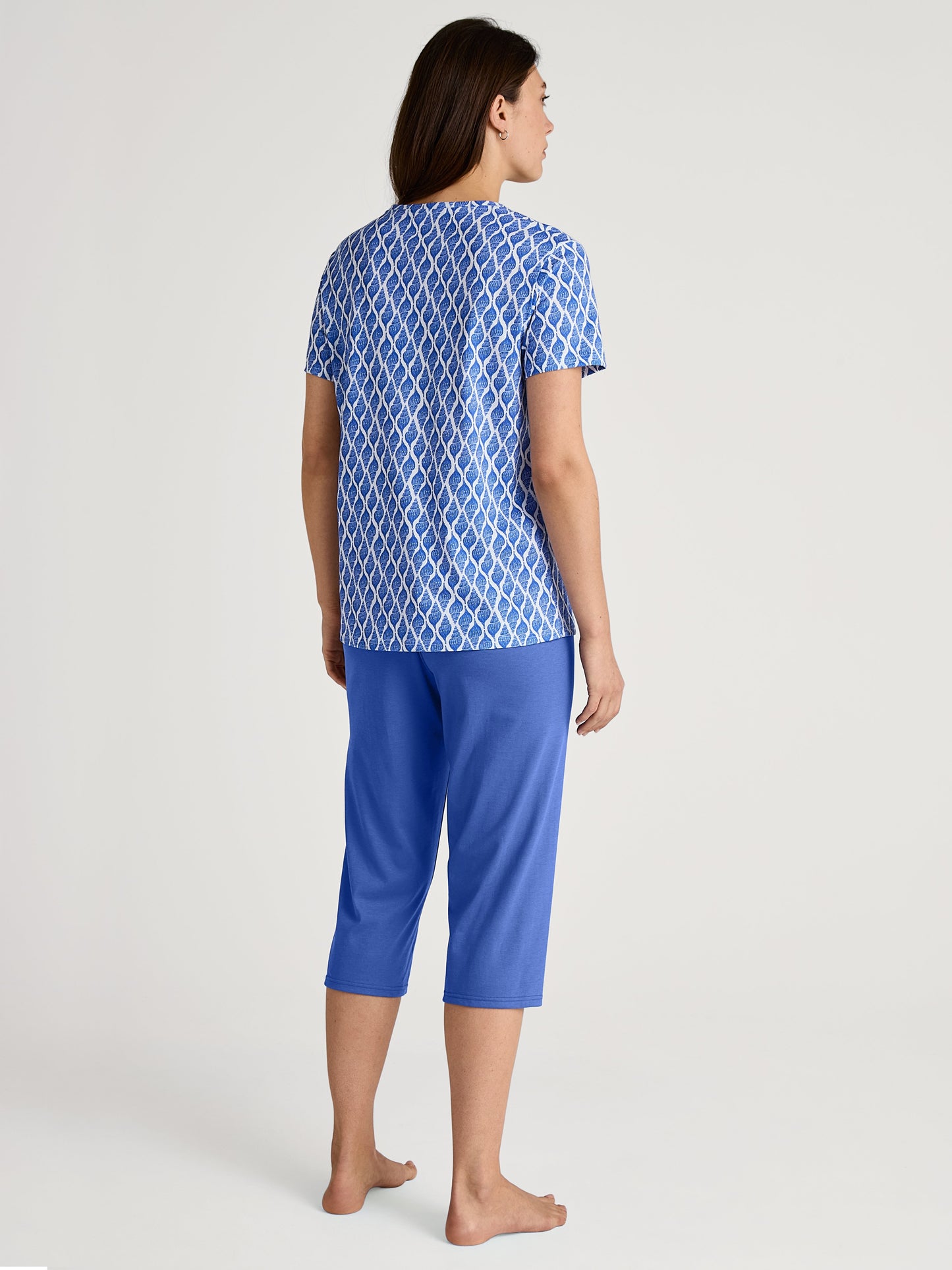 DAMEN Pyjama 3/4 (Dazzling Blue)