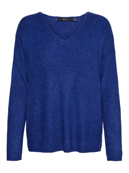 Vmcrewlefile Ls V-neck Blouse Noos (Surf The W)