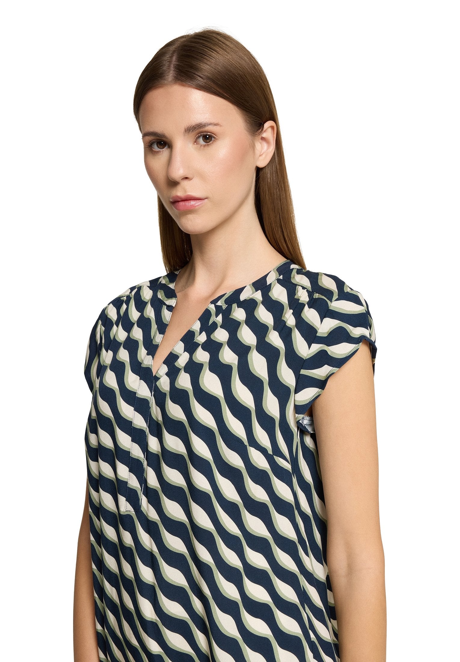 Schlupfbluse (Dark Blue/green)