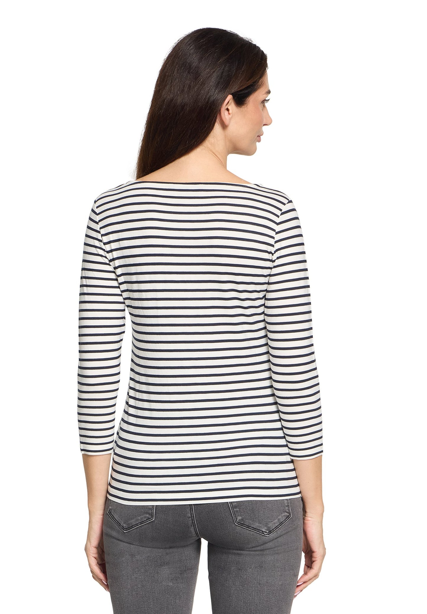 Basic Shirt (Cream/dark Blue)