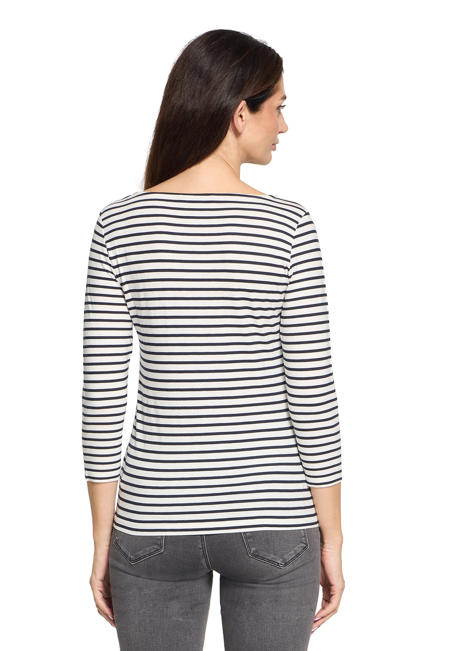 Basic Shirt (Cream/dark Blue)