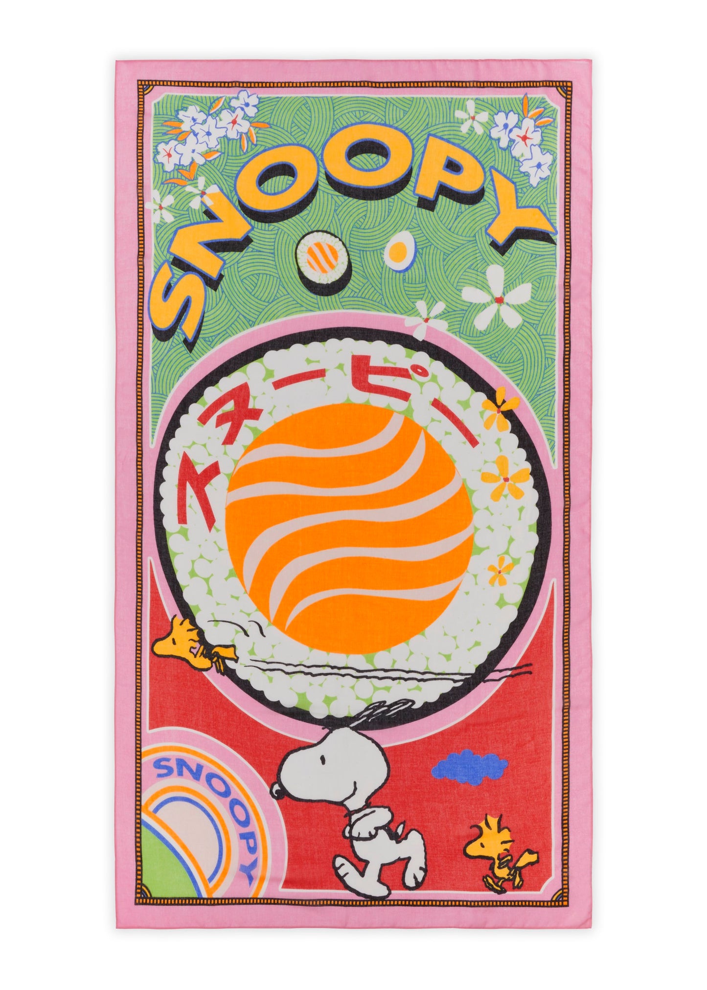 Schal aus recyceltem Polyester mit Snoopy-Motiv (Red2 Rot)