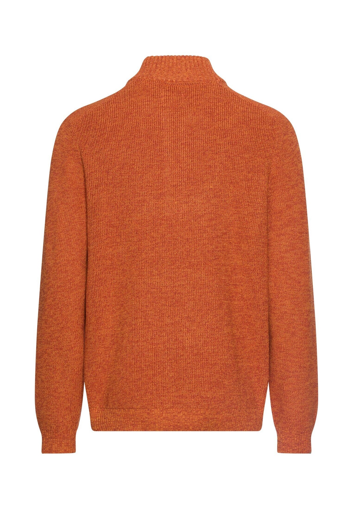 Strick-Troyer in melierter Optik (Brick Orange)