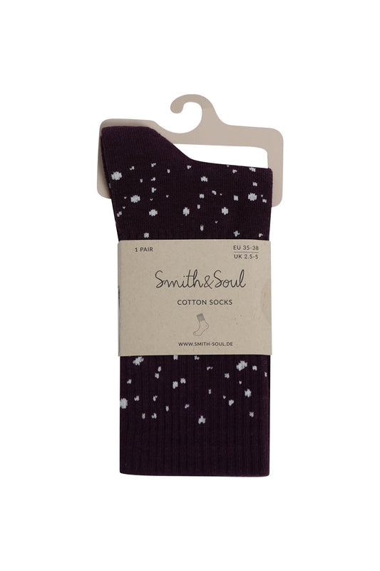 Socks (Plum Print)