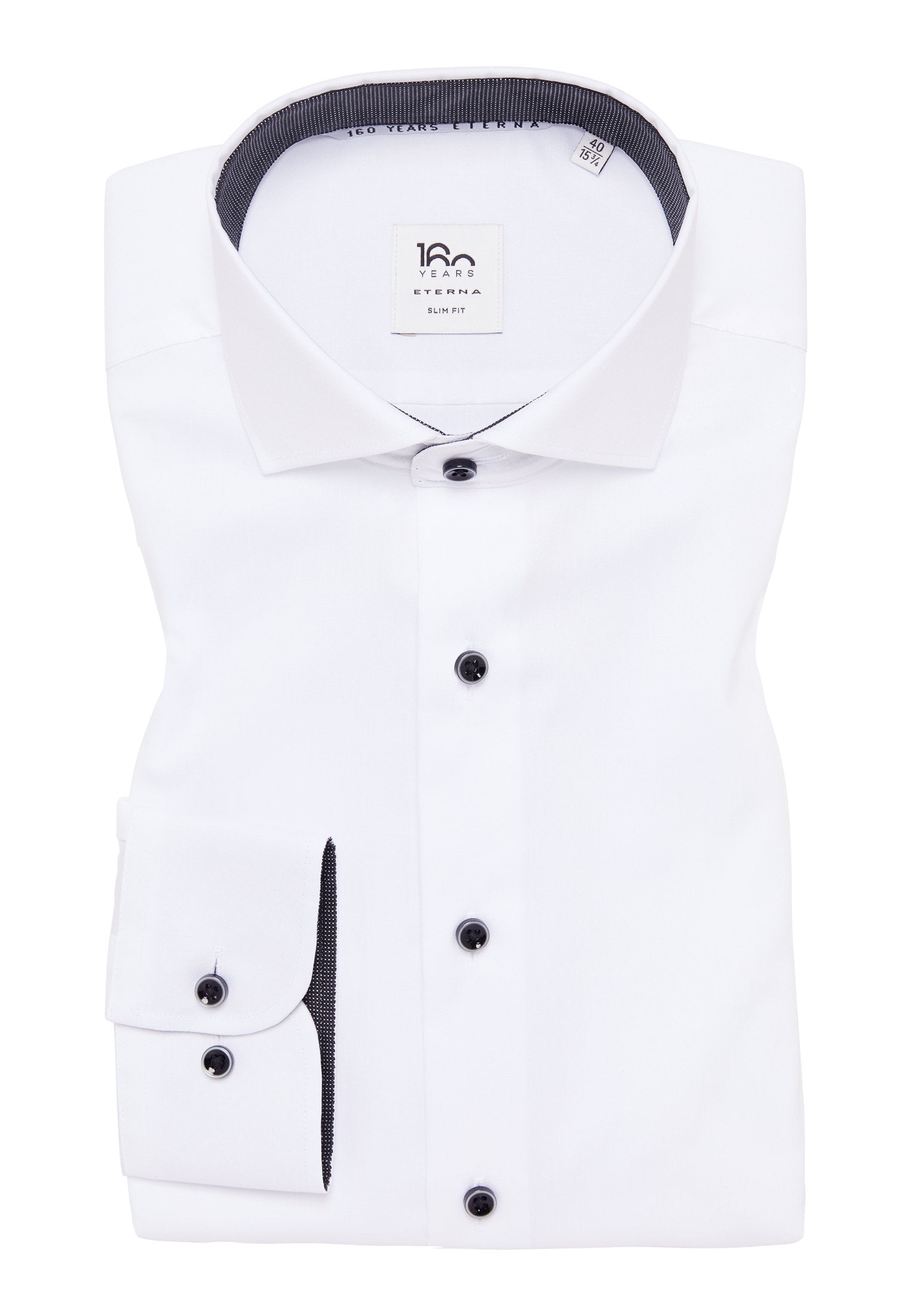 Hemd Pinpoint Langarm (Weiss)