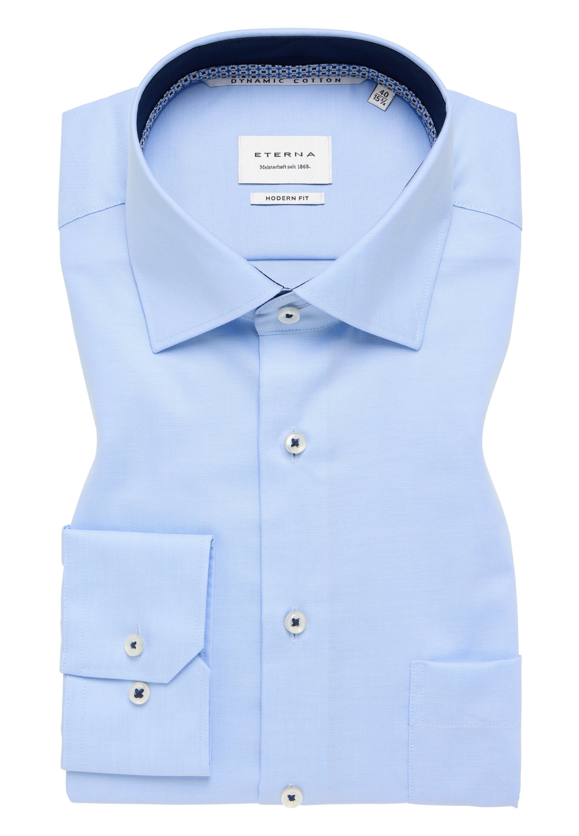 Hemd Twill Langarm (Himmelblau)
