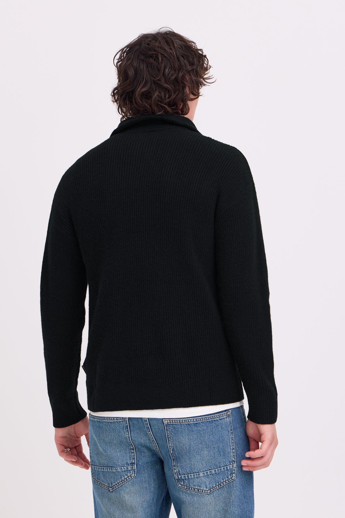 Bhbos Knit Halfzipp (Black Beauty)