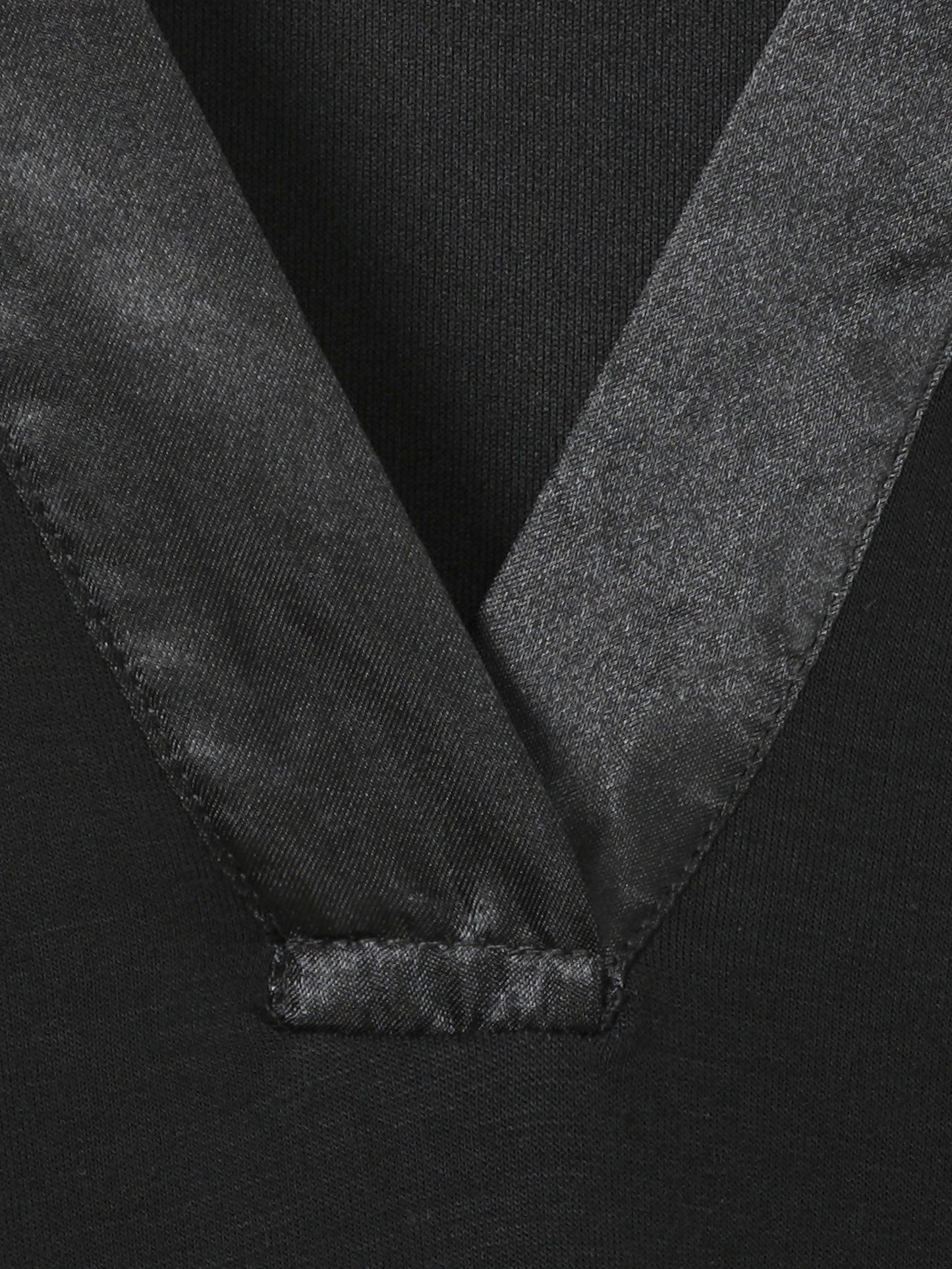 Sweatshirt Kapuze 1/1 Arm Materialmix (Black)