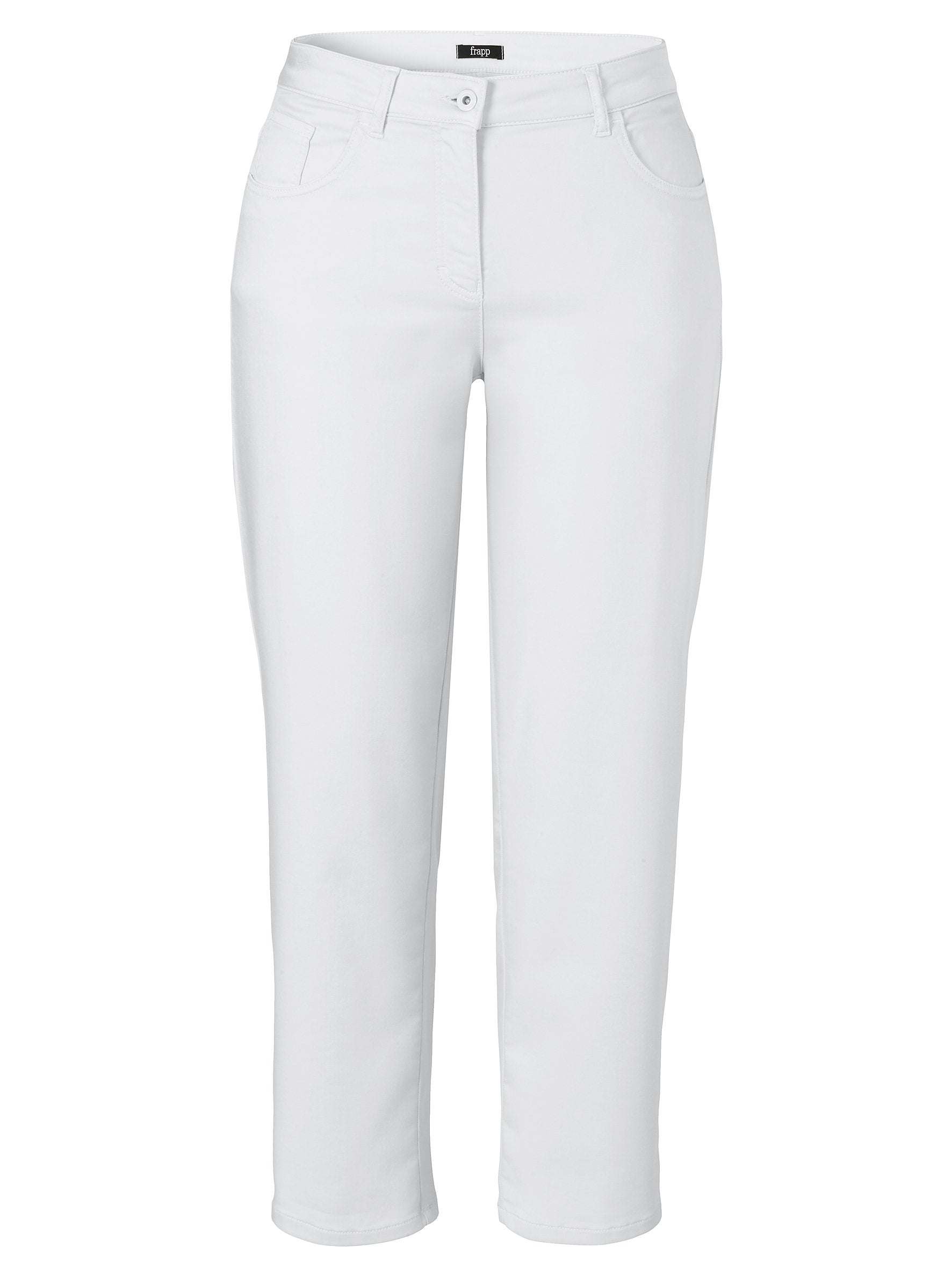 Hose knöchellang schmales Bein (White)