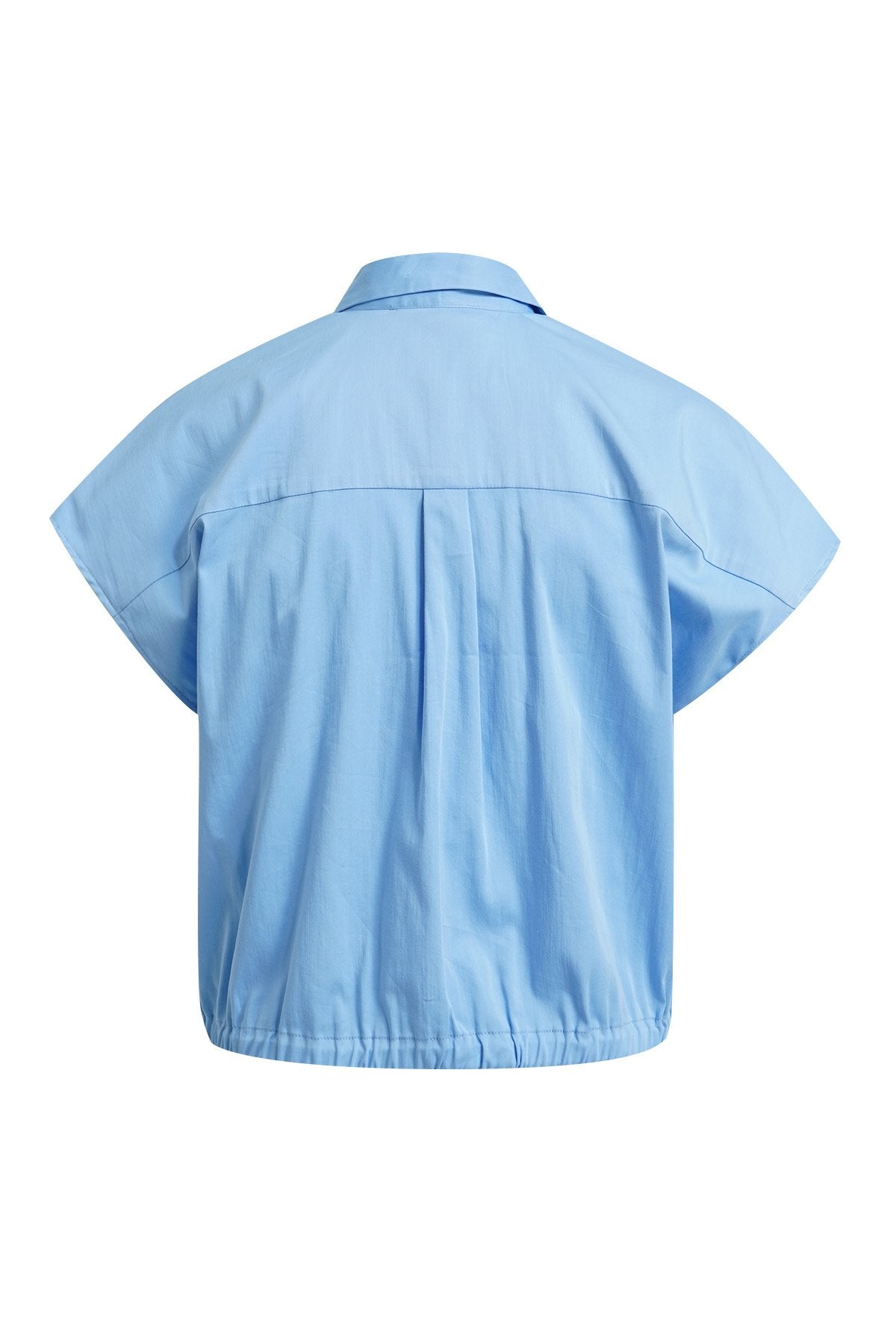 Dropped shoulder Blouse (Sky)