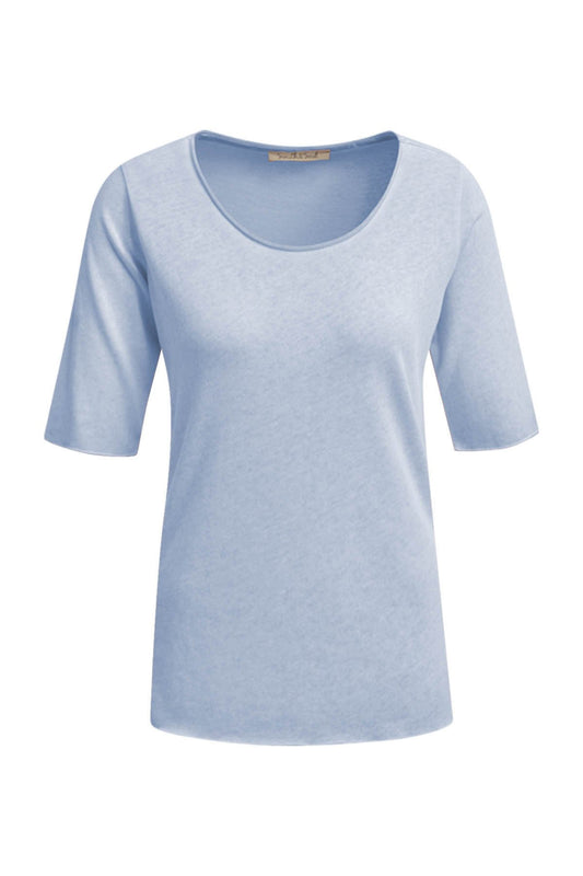 Basic Half Slv Knit (Jeansblue)
