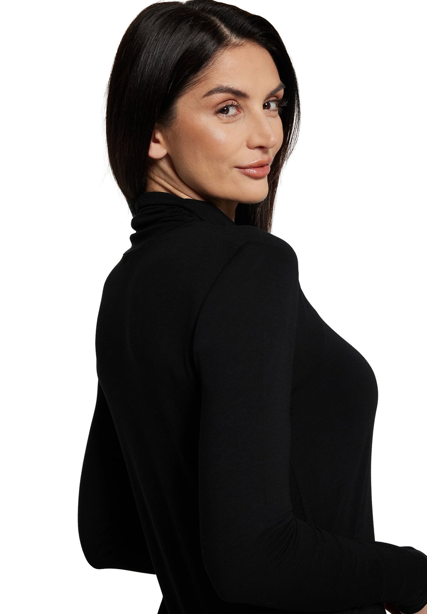 Rollkragenshirt (Black)