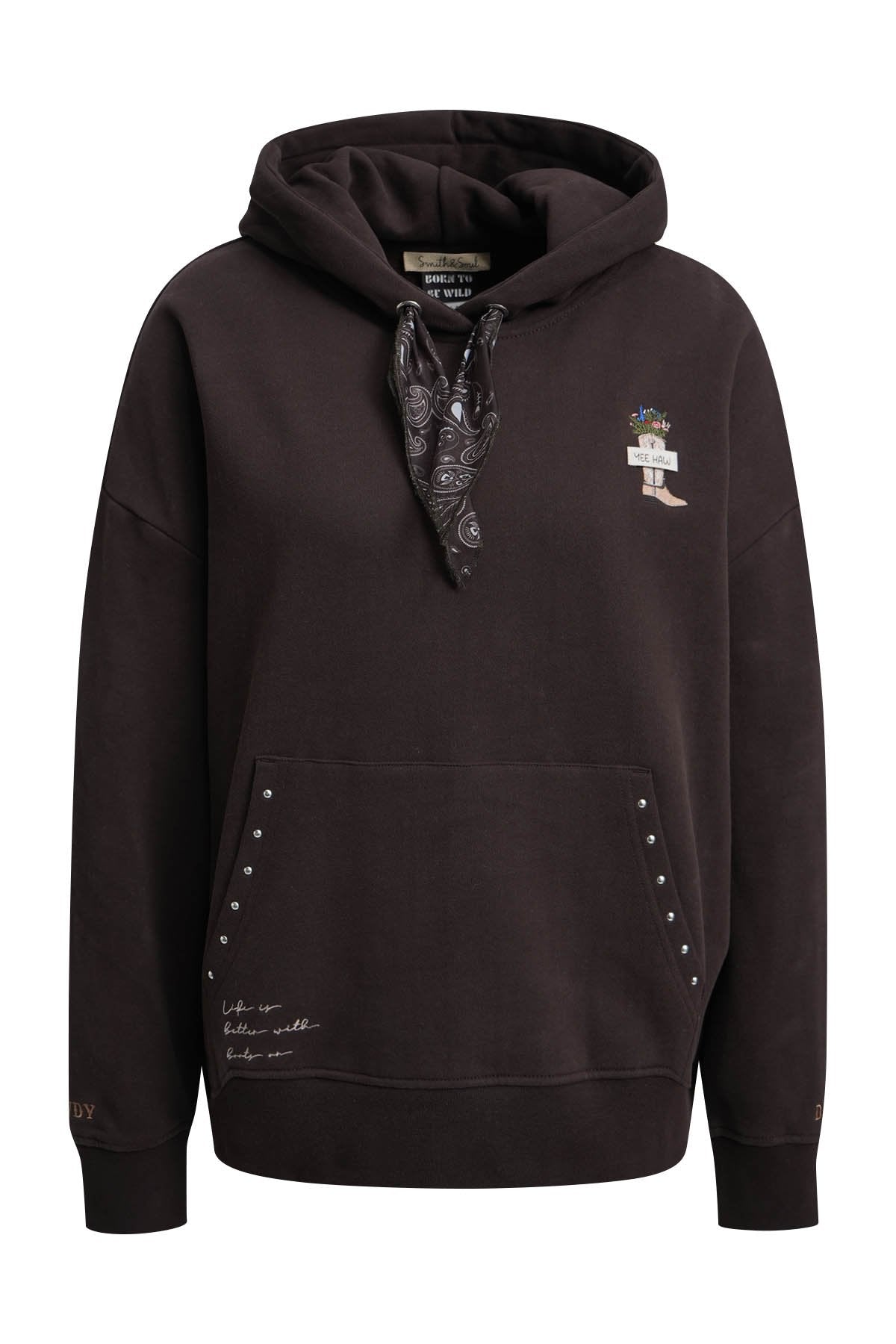 Oversize Crazy Hoodie (Dark Choc)