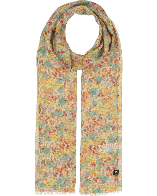Schal Sustainability Edition - Schal mit Millefleur-Design (Powder Mint)