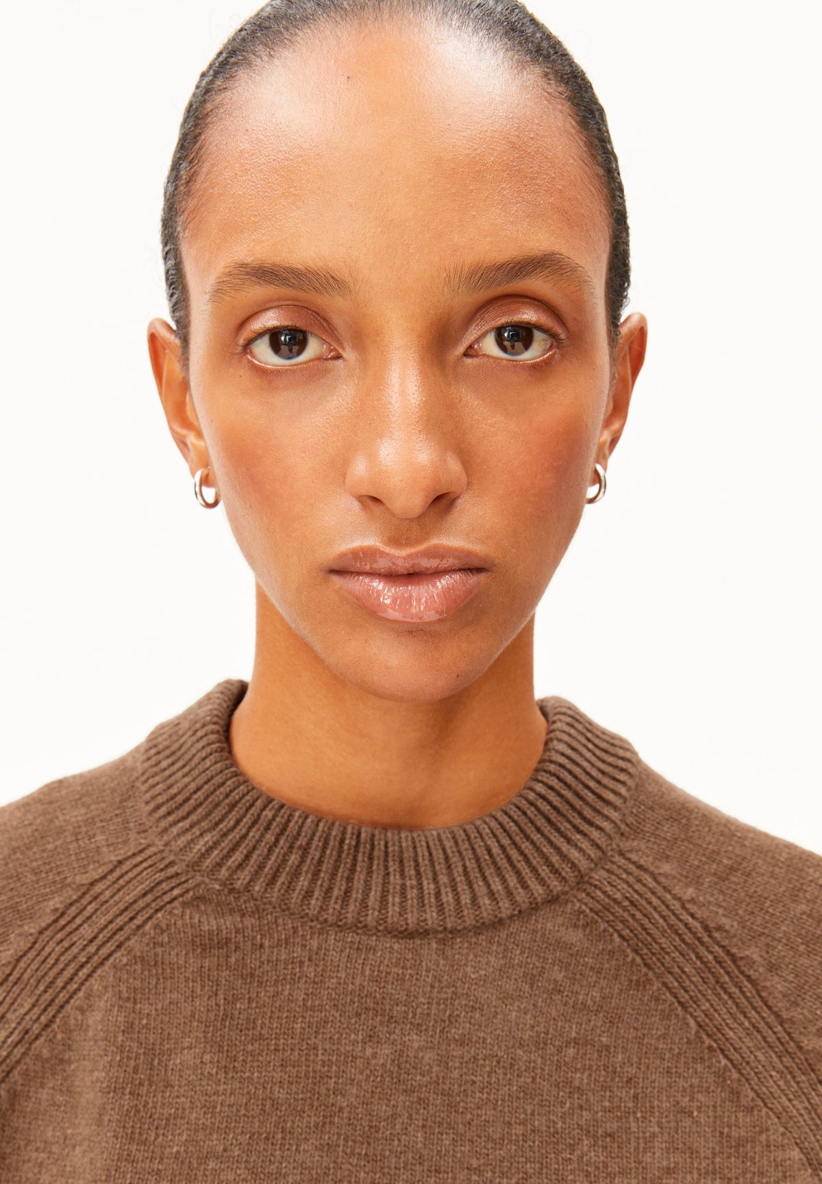 Wool Knit Sweater (Claystone Melan)
