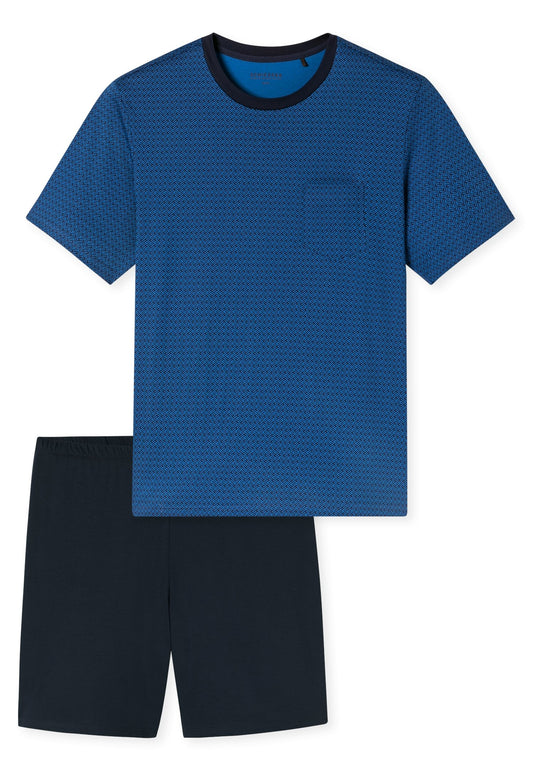 Schlafanzug kurz (Blau)