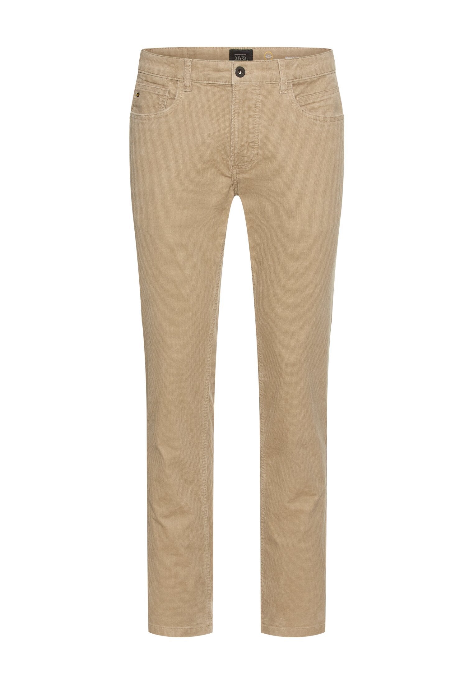5-Pkt Regular Fit Hose aus Baumwollmix (Beige)