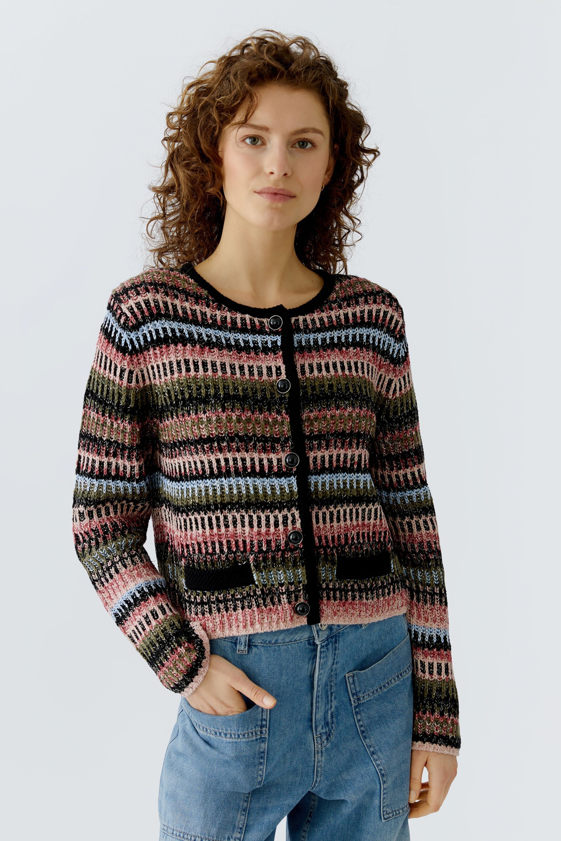 Strickjacke (Black Red)