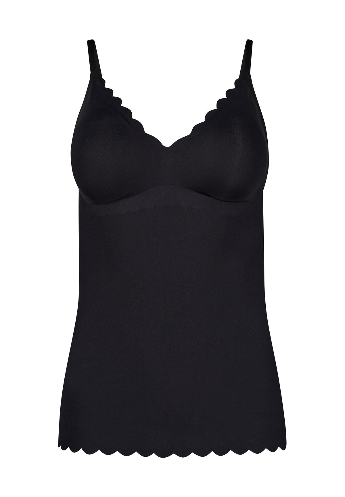 Skiny Damen Spaghettishirt herausn. Pads Sensation (Black)