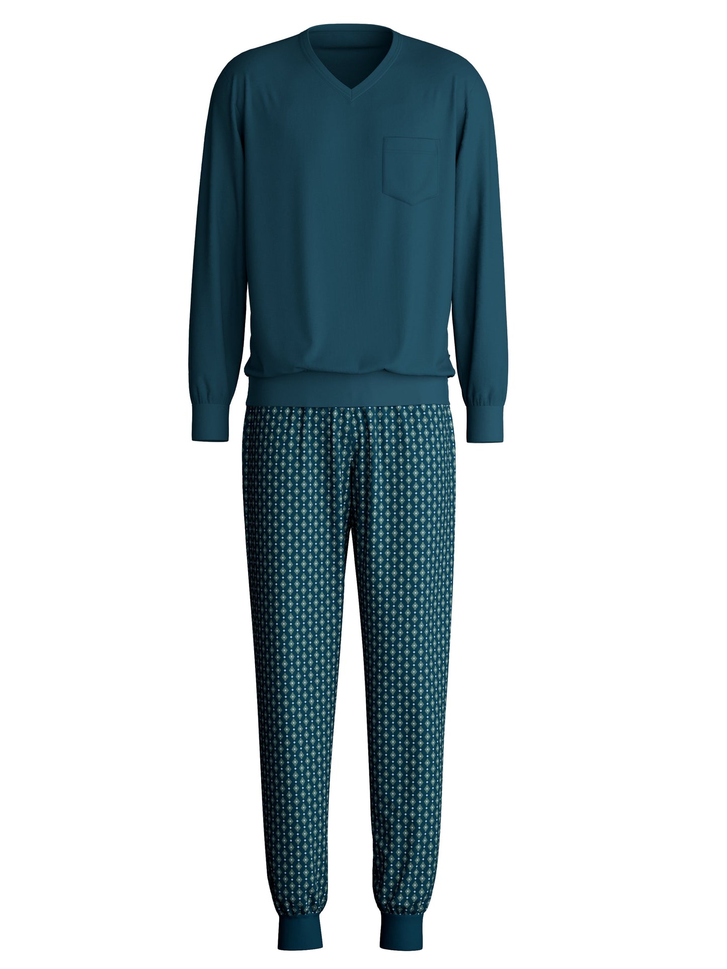MEN Pyjamas with cuff (Deep Petrol)