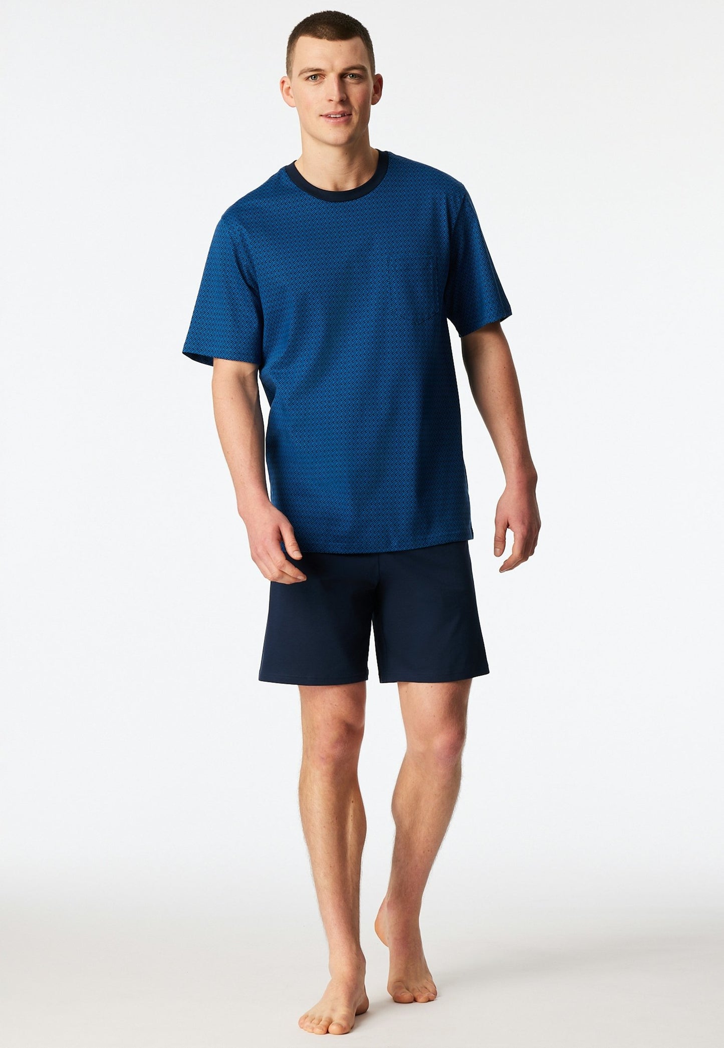 Schlafanzug kurz (Blau)