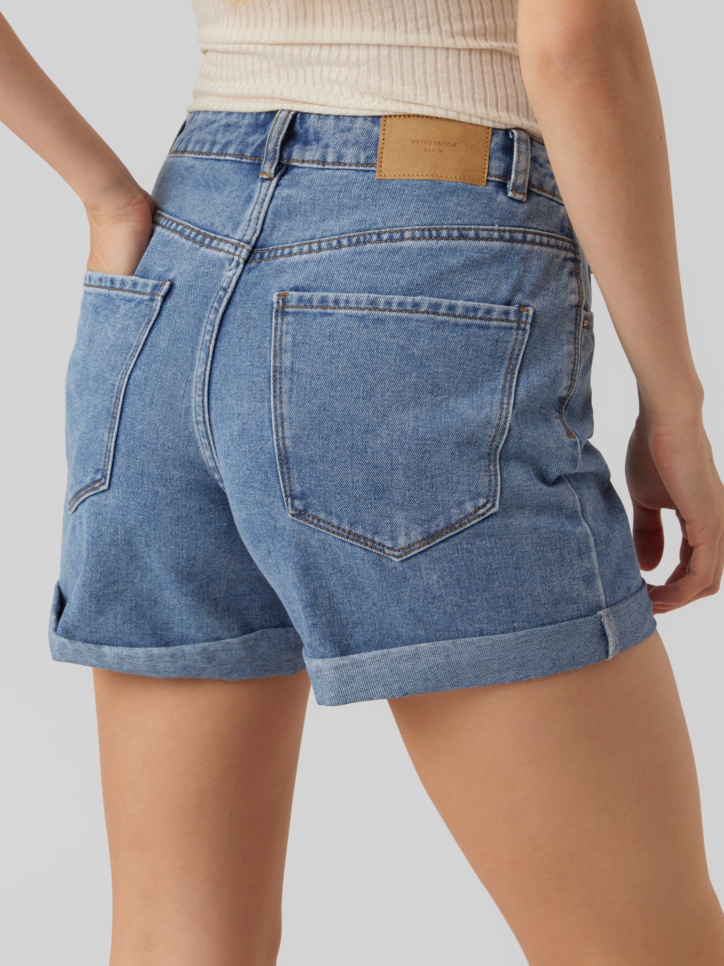 Vmzuri Hr Loose Shorts Mix Noos (Medium Blue D)