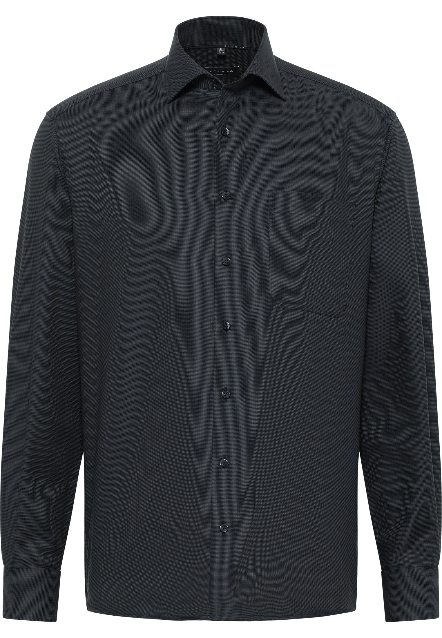 Hemd Twill Langarm (Anthrazit)
