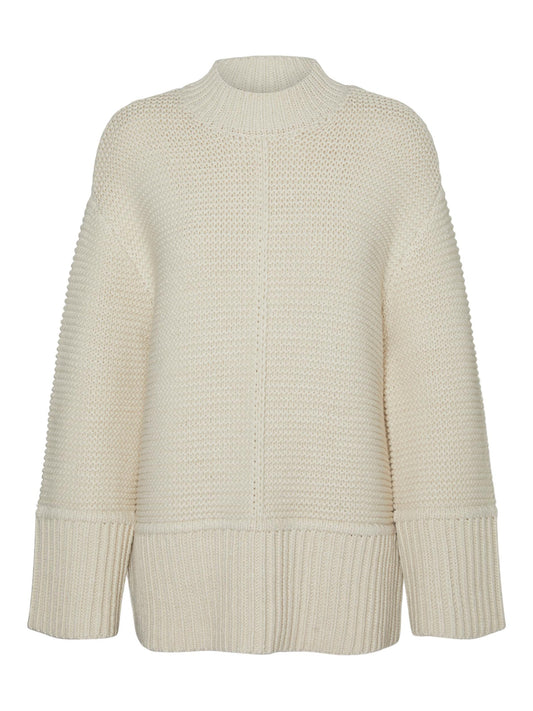 Vmmiranda Ls Highneck Pullover Ga (Brown Lentil)