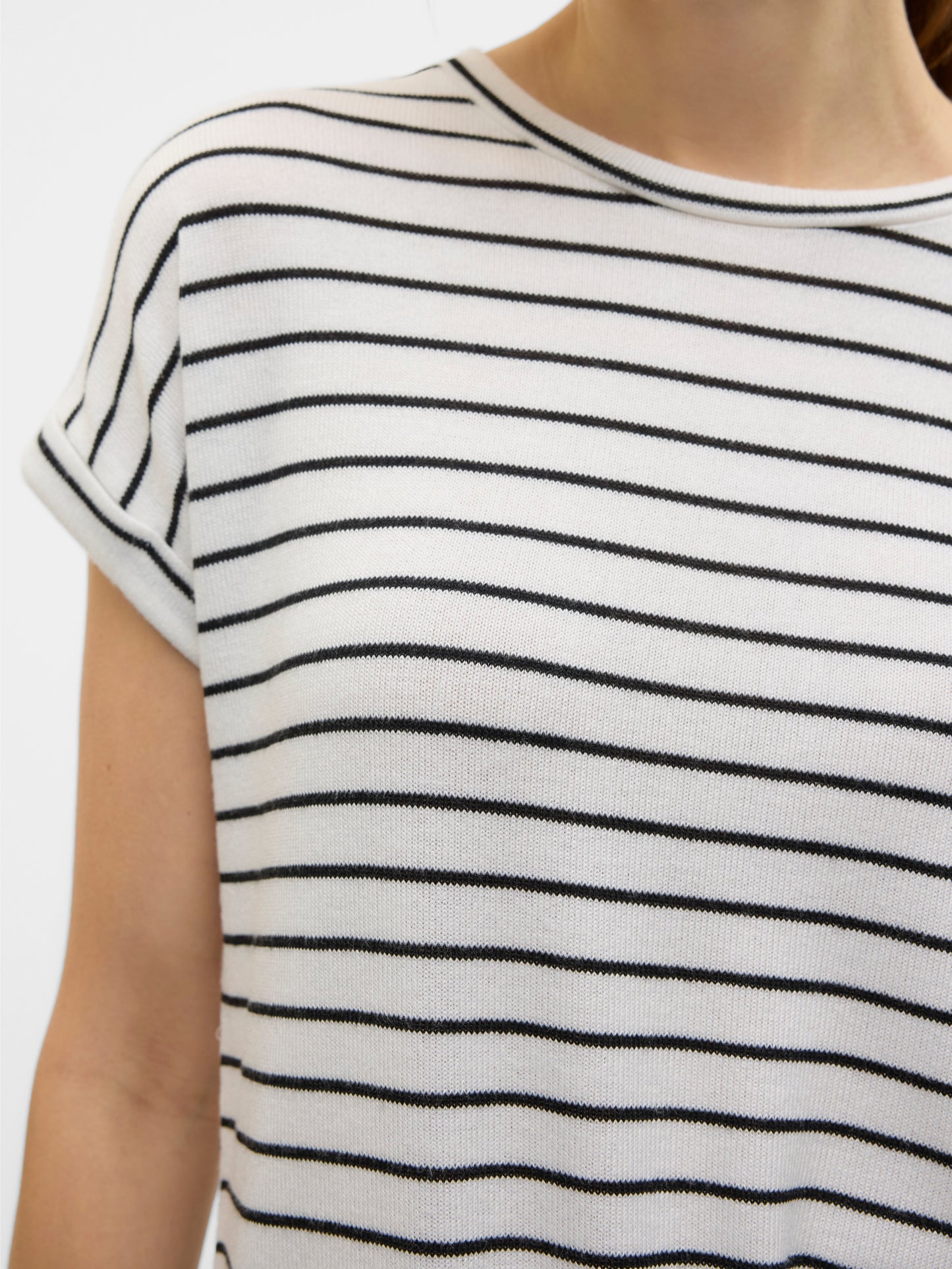 Vmbrianna Ss O-neck Pullover Boo  Rep (Snow White)