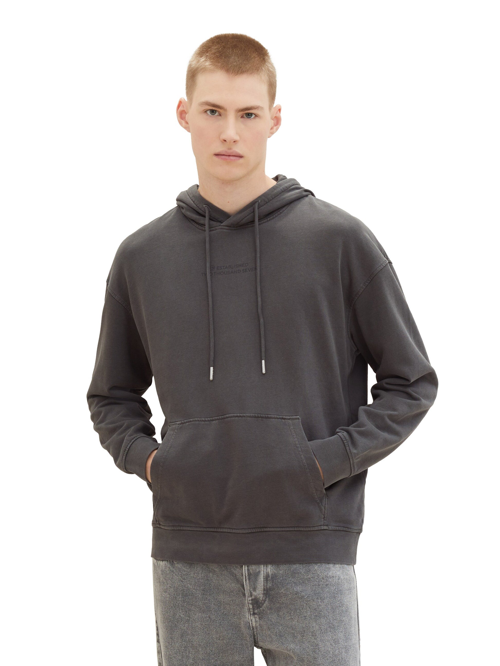 Hoodie mit Print (Dusty Mint Blu)