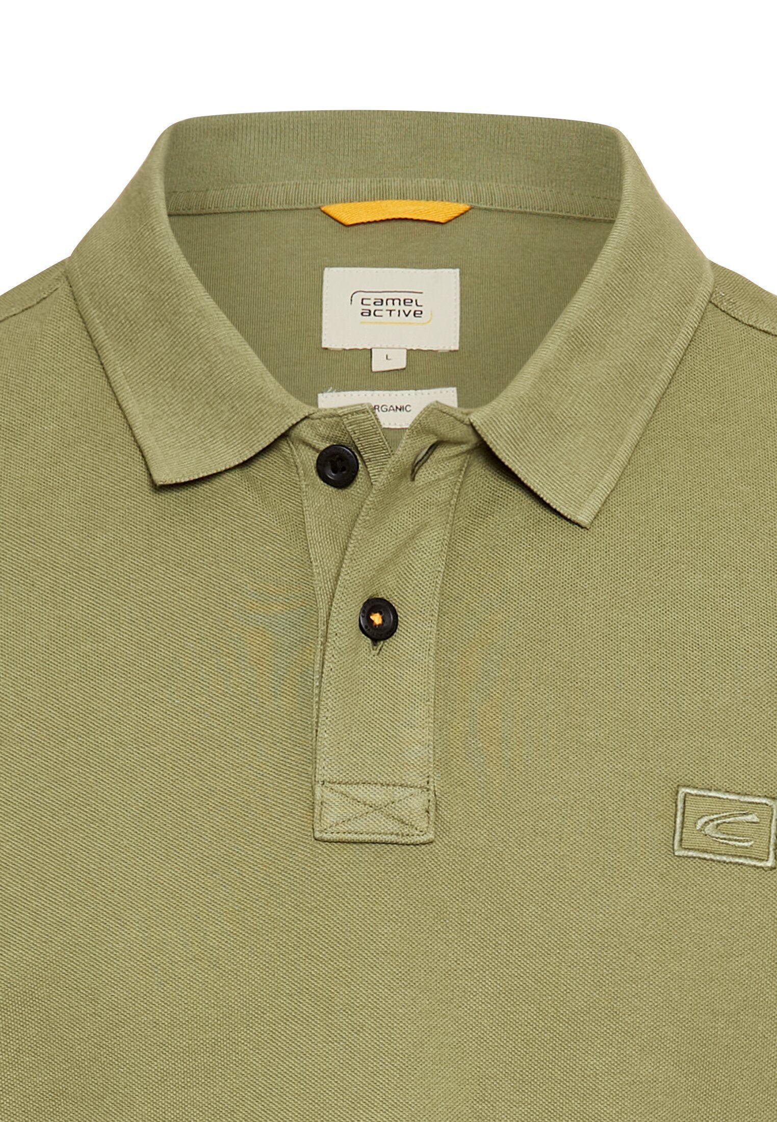 Kurzarm Poloshirt aus Baumwolle (Dusty Khaki)